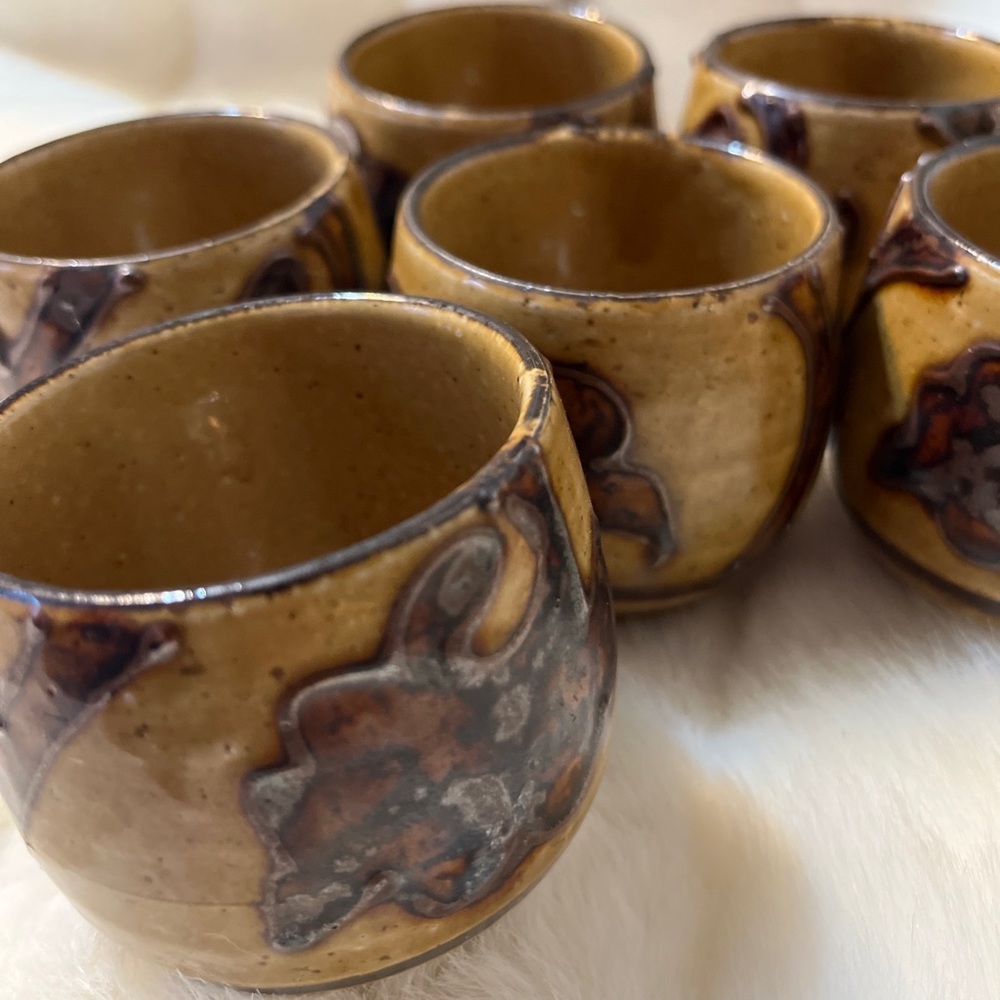 Raj Made in Japan Vintage Sake Cups-Set of 6